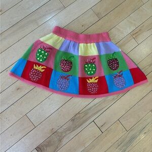 QUEEN OF SPARKLES Colorful Pineapple Mini Skirt